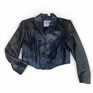 Vintage Adler Cowgirl / Motorcycle Leather Jacket 
Size Medium